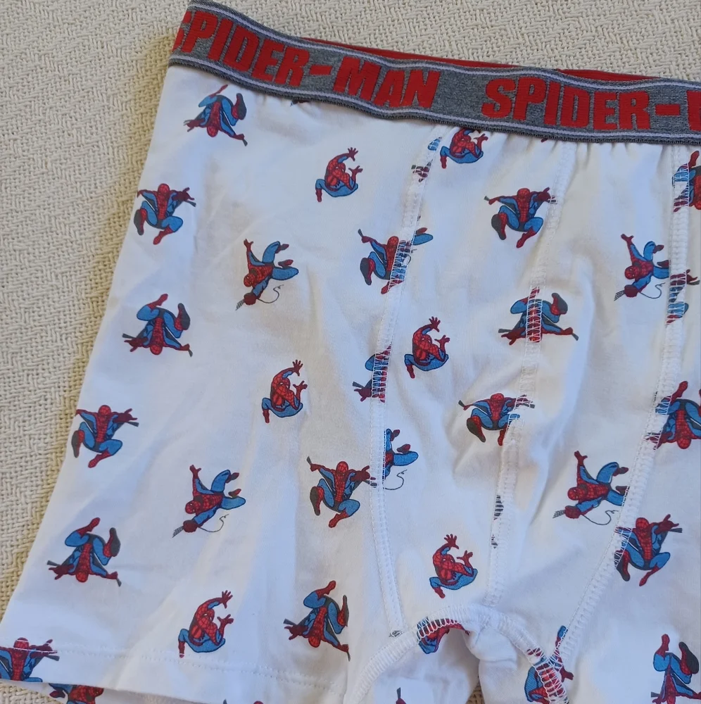 zara ♡ marvel spiderman boxer briefs kids bous 11-12 super hero retro playful
